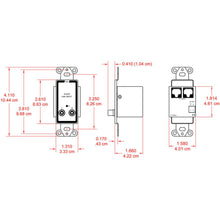 RDL D-TPS2A Active Two-Pair Sender - Twisted Pair Format-A - stereo phono jack inputs