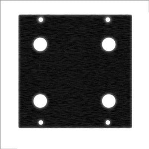 Middle Atlantic 7/16X4 UCP Module with 7/16" Diameter Punchouts - fits 4 Connectors