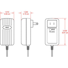 RDL PS-24KS 24 Vdc 1 A North American Power Supply - Leads