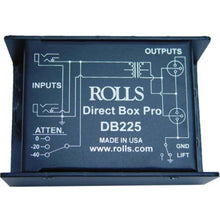 Rolls DB225 Passive Direct Box w/ Ground Lift and Attenuator Switch