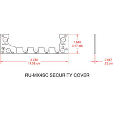 RDL RU-MX4SC RU-MX4 Rear Panel Security Cover
