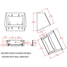 RDL DC-2W Desktop or Wall Mounted Chassis for Decora Remote Controls and Panels
