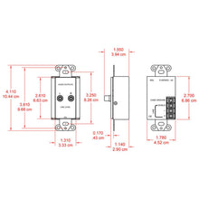 RDL DS-A2 Line Output Assembly - RCA jacks, Terminal block - Stainless