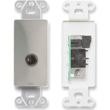 RDL DS-1/4F 1/4 in. Phone Jack on D Plate - Solder type - Stainless Steel