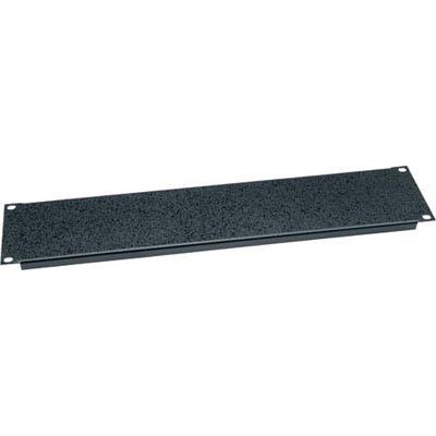 Middle Atlantic BL2 Two-Space Flanged Aluminum Blank Rack Panel - Black Brushed Finish