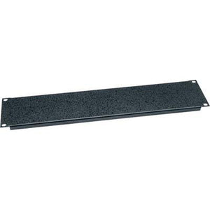 Middle Atlantic BL2 Two-Space Flanged Aluminum Blank Rack Panel - Black Brushed Finish