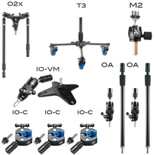 Triad-Orbit Digital Content Creation Workstation Stand System