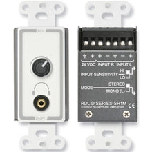 RDL D-SH1M Stereo Headphone Amplifier - Decora panel with user level control