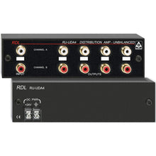 RDL RU-UDA4 2-Input/4-Output Stereo Audio Distributor