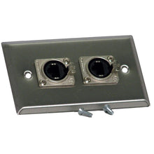 Neutrik 208E Dual NE8FDV-Y110 Wallplate with Ethercon receptacles and 110 punchdown terminations