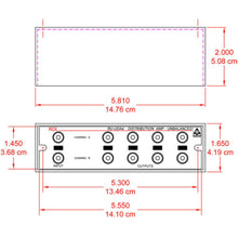 RDL RU-UDA4 2-Input/4-Output Stereo Audio Distributor