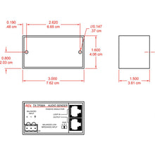 RDL TX-TPS6A Passive Single-Pair Sender - Twisted Pair Format-A  - balanced line input
