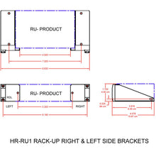 RDL HR-RU1 Mounting Adapter Kit for a RACK-UP Module