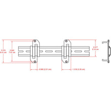 RDL DRA-35F Flat-Pak DIN Rail Adapter