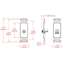 RDL DS-1/4F 1/4 in. Phone Jack on D Plate - Solder type - Stainless Steel
