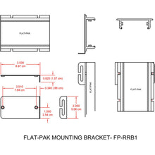 RDL FP-RRB1 Rear rack rail mounting kit for any FLAT-PAK module