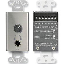 RDL DS-SH1 Stereo Headphone Amplifier - Stainless Steel Panel with User Level Control
