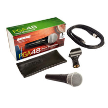 Shure PGA48-XLR Handheld Cardioid Dynamic Vocal Microphone (with XLR Cable)