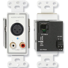 RDL D-TPS3A Decora Mount Active Format-A Sender - XLR/RCA Input (White)