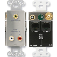 RDL DS-TPP6A Format-A D-TPS6A with Video Pass-Through - Stainless - RCA/BNC