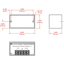 RDL TX-AT1S Audio Isolation Transformer w/ Suppression