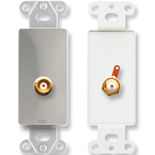 RDL DS-BNCC BNC Jack on D Plate - Solder type - Stainless Steel
