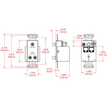 RDL DS-TPP6A Format-A D-TPS6A with Video Pass-Through - Stainless - RCA/BNC