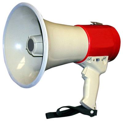 MG Electronics PGM-15PD 15 Watt Piezo Dynamic Megaphone with Whistle and Siren