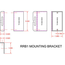 RDL TX-RRB1 Rear rack rail mounting kit for any TX series module