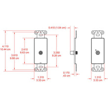 RDL DS-PHN1C Single Phono Jack on D Plate - Solder type - Stainless Steel