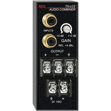 RDL TX-LC2 Audio Combiner - Two Unbalanced Inputs to One Balanced Output