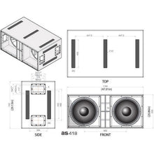 VUE Audiotechnik as-418 Quad 18-inch Isobaric Subwoofer
