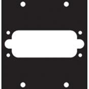 Middle Atlantic 1G3 Custom UCP Connector Panel with Opening for UCP-SF