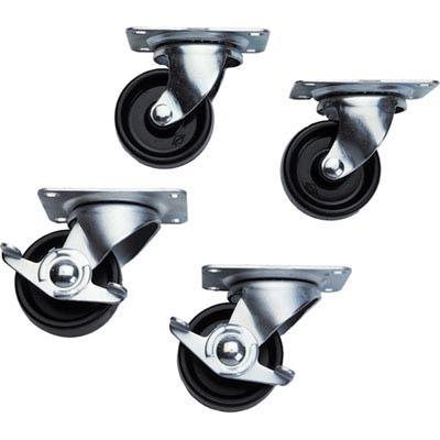 Middle Atlantic 5WL Slim-5 2 Locking/2 Non-Locking Casters Set Of 4