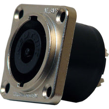 Neutrik NL8MPR Speakon 8-Pole Chassis Connector - Nickel Metal Square G-size Flange