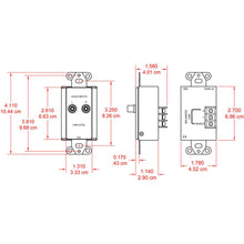 RDL DS-J2 Line Input Assembly - RCA jacks, Terminal block - Stainless