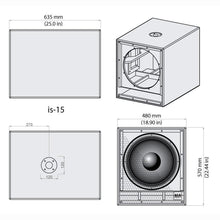 VUE Audiotechnik is-15a High Output Installation Subwoofer - Active