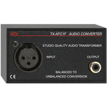 RDL TX-AFC1F Studio Quality Audio Format Converter - Balanced to Unbalanced Transformer