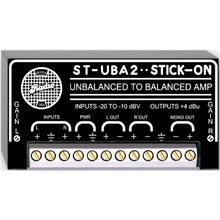 RDL ST-UBA2 2 Channel Unbalanced to Balanced Amplifier
