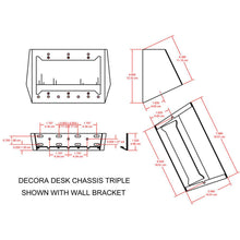 RDL DC-3G Desktop or Wall Mounted Chassis for Decora Remote Controls and Panels